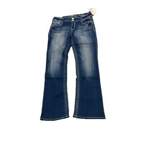 WallFlower Jeans Luscious Curvy Fit Bootcut Insta Stretch Juniors 9/29 Short